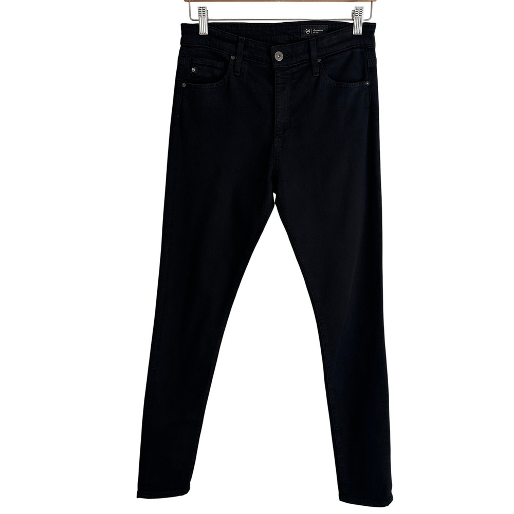 AG Adriano‎ Goldschmied High Waisted Skinny Jeans Womens 29 Black Modern Chic